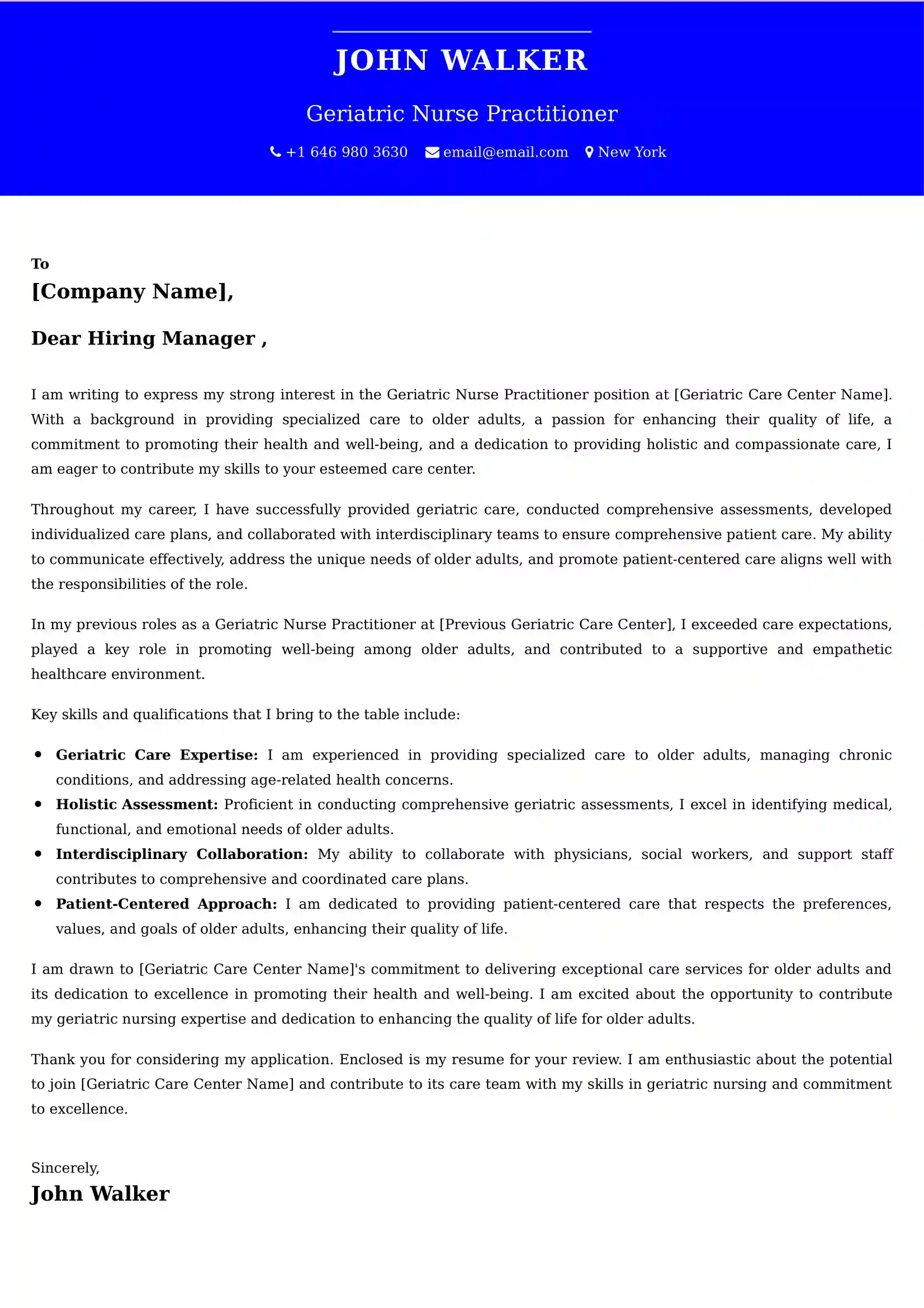 Er Nurse Cover Letter Samples Canada